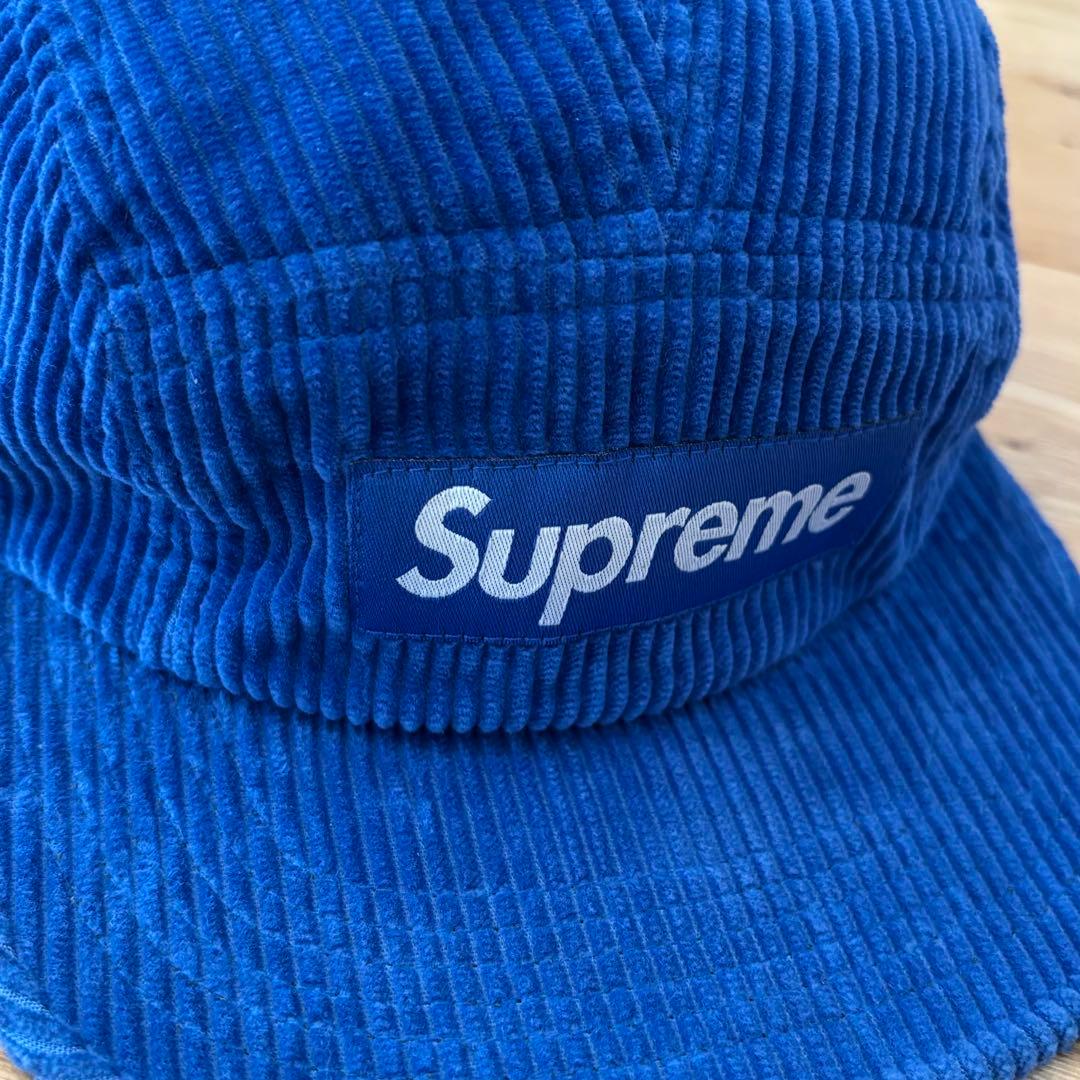 【美品】Supreme Corduroy Camp Cap  ロイヤル