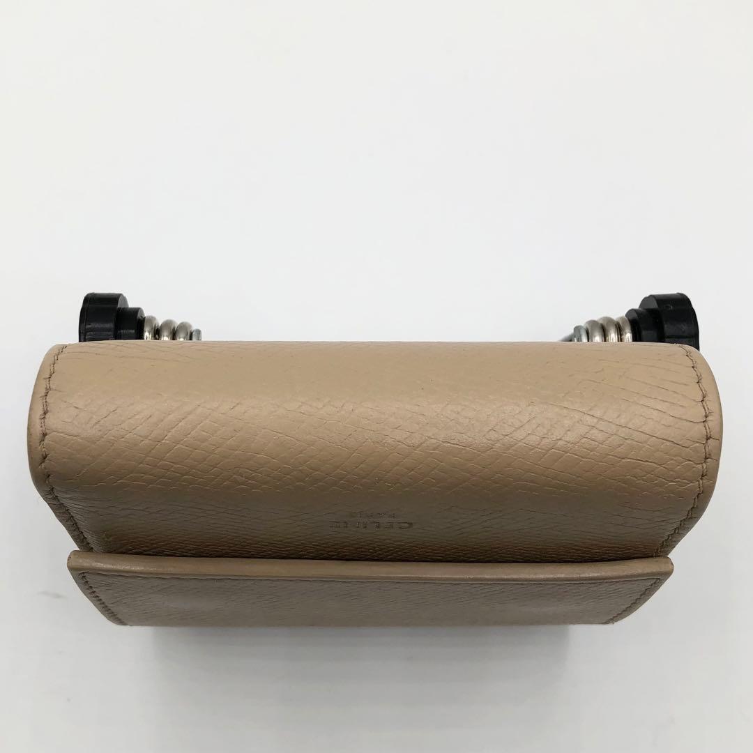 CELINE スモールトリフォールド ウォレット 三つ折財布 ベージュ