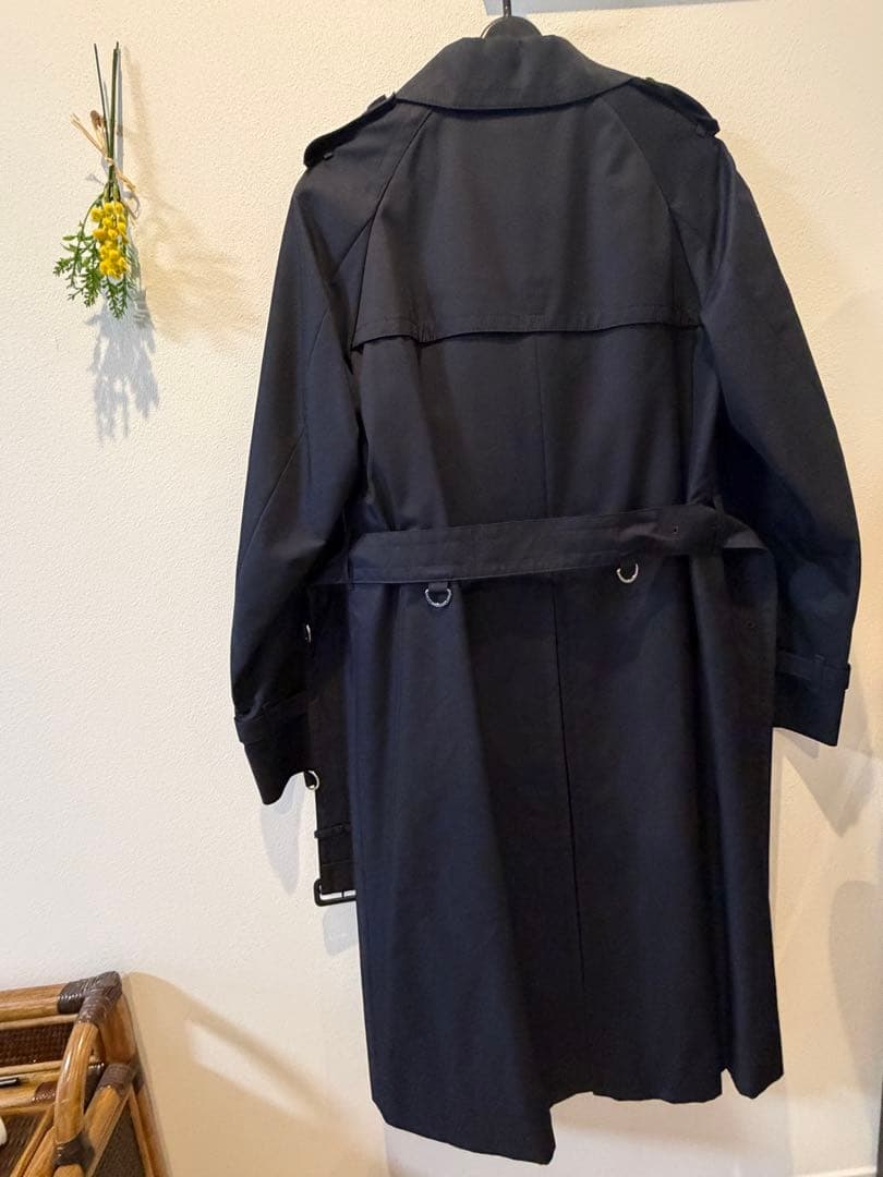 新品★アクアスキュータム トレンチコート　ネイビー
