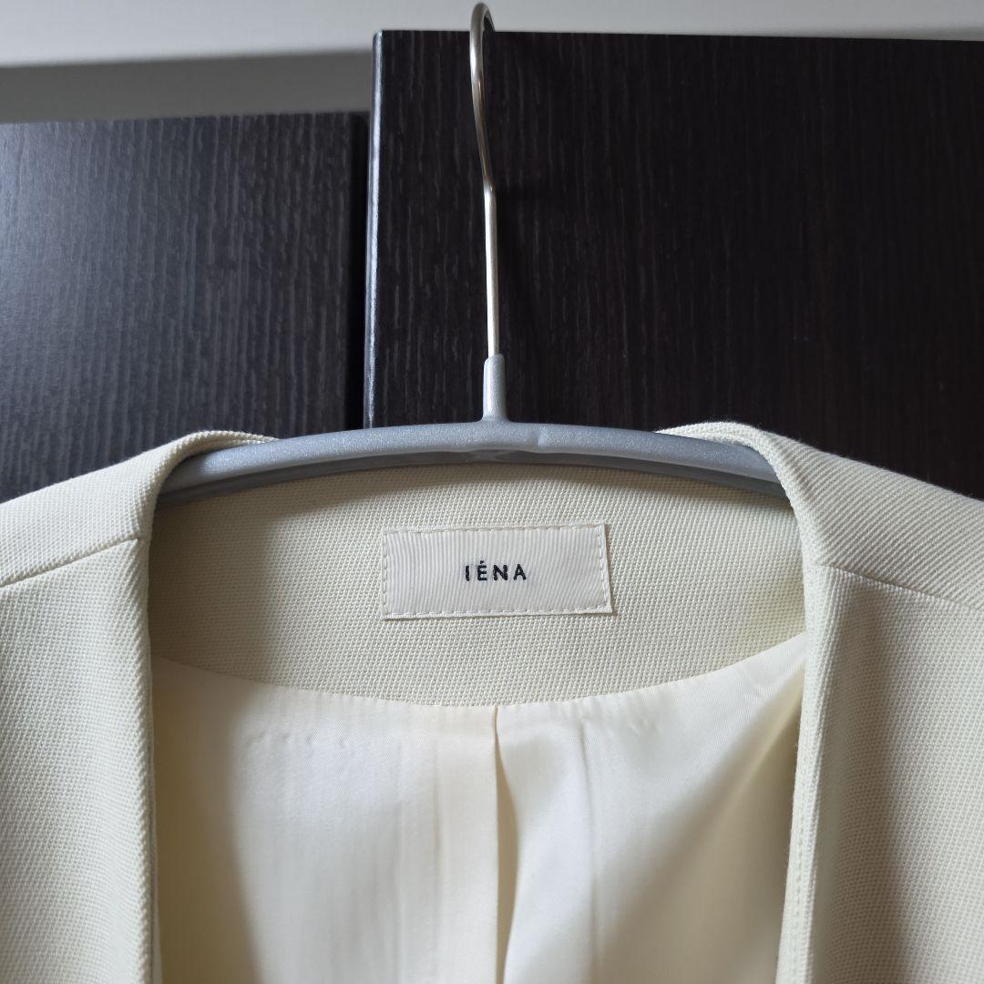 【新品未使用】IENA ノーカラー ウール ジャケット