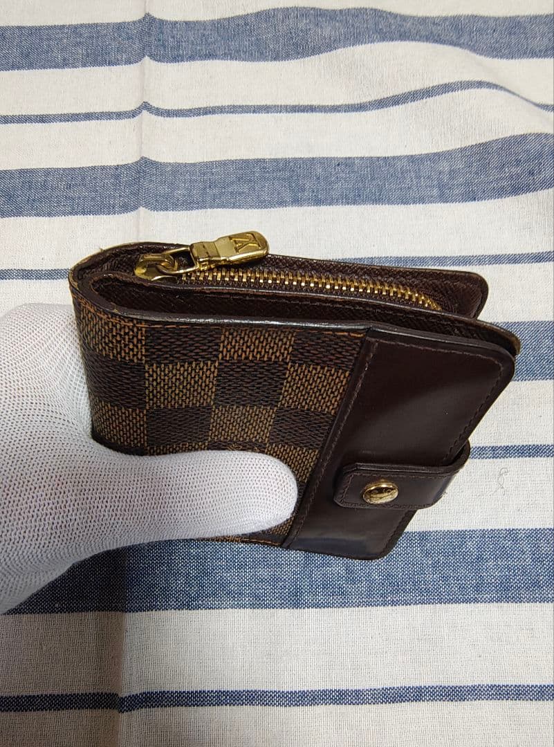 LOUIS VUITTON ダミエ 二つ折り財布 保存袋付き