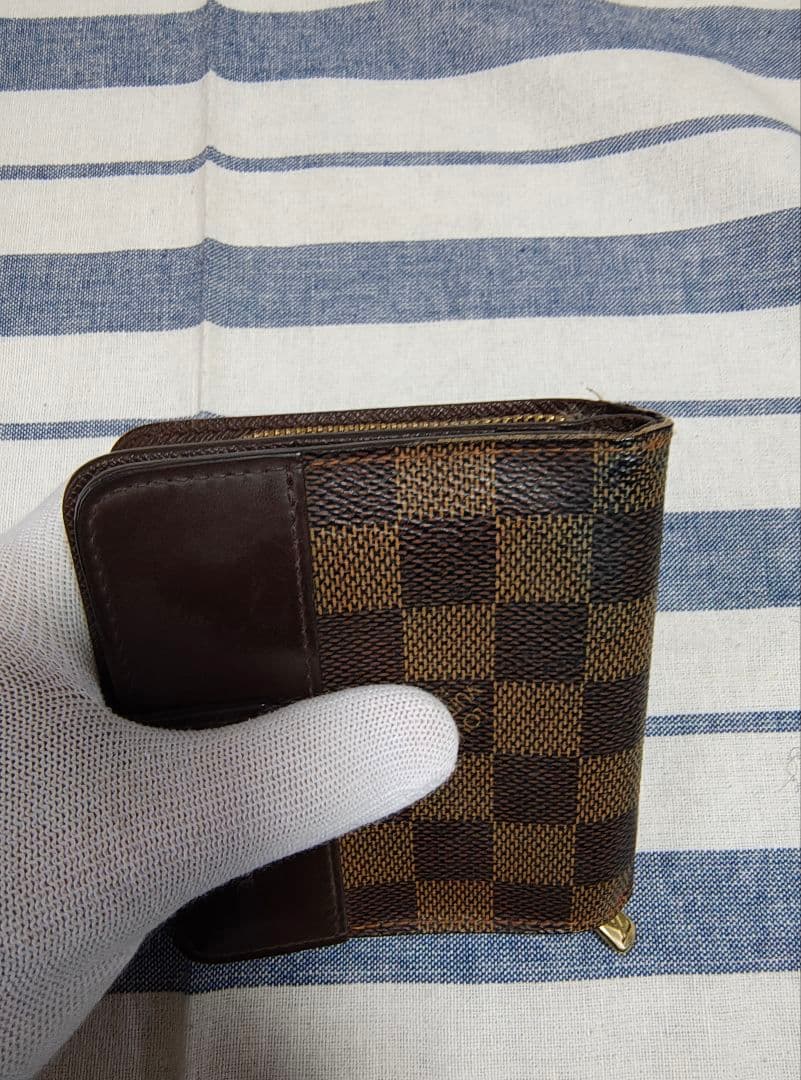 LOUIS VUITTON ダミエ 二つ折り財布 保存袋付き