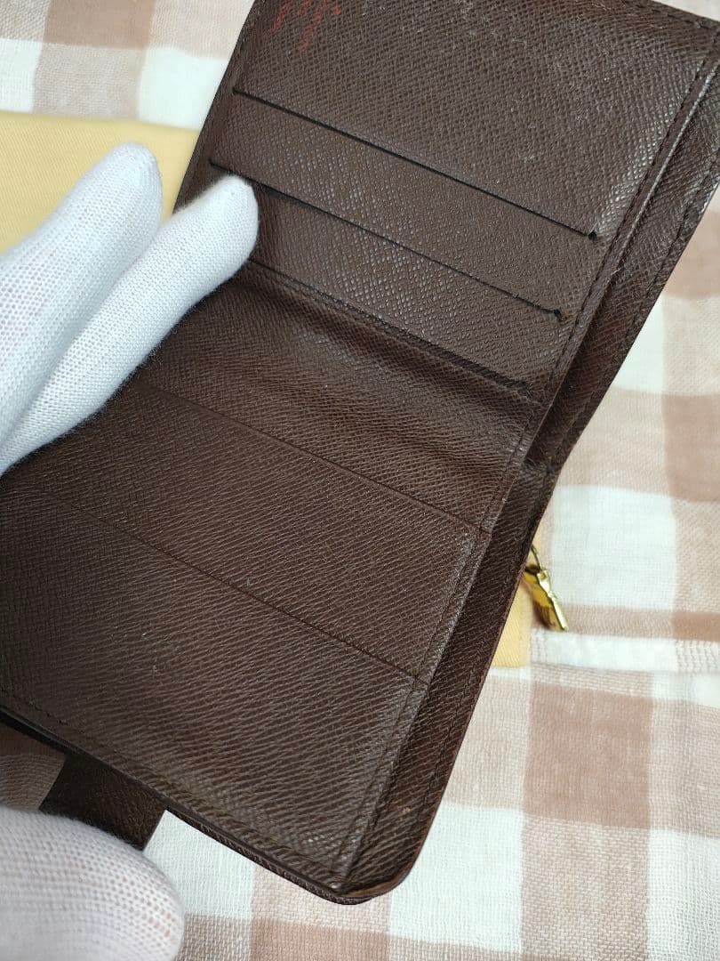 LOUIS VUITTON ダミエ 二つ折り財布 保存袋付き