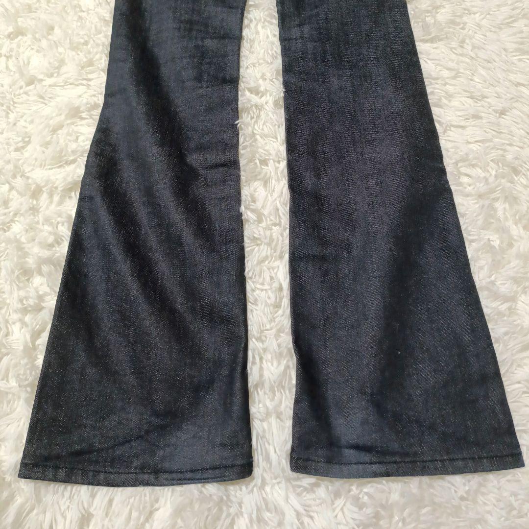 【美品✨️】DIESEL CHEROCK W26 美脚フレア 濃紺 ストレッチ