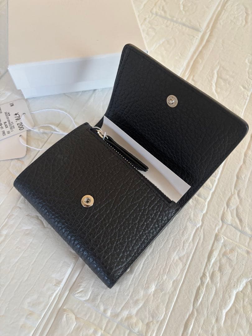 【 新品・未使用 】Maison Margiela 3つ折り財布 ブラック