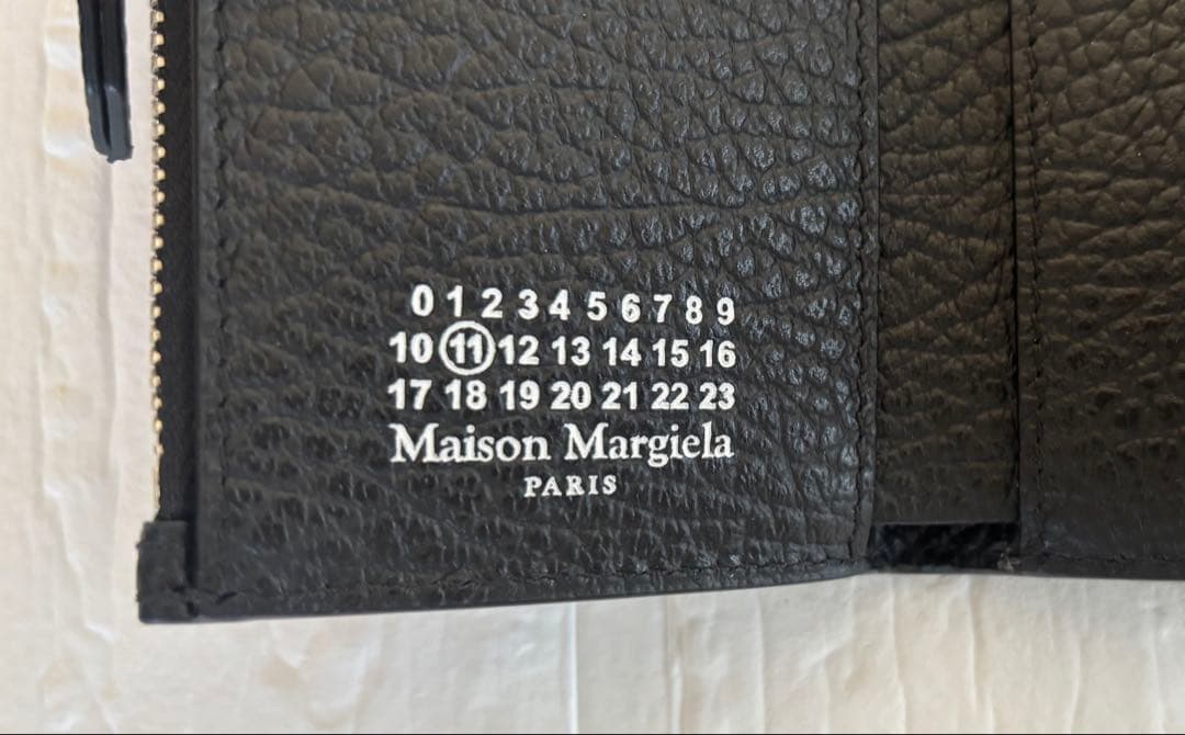 【 新品・未使用 】Maison Margiela 3つ折り財布 ブラック