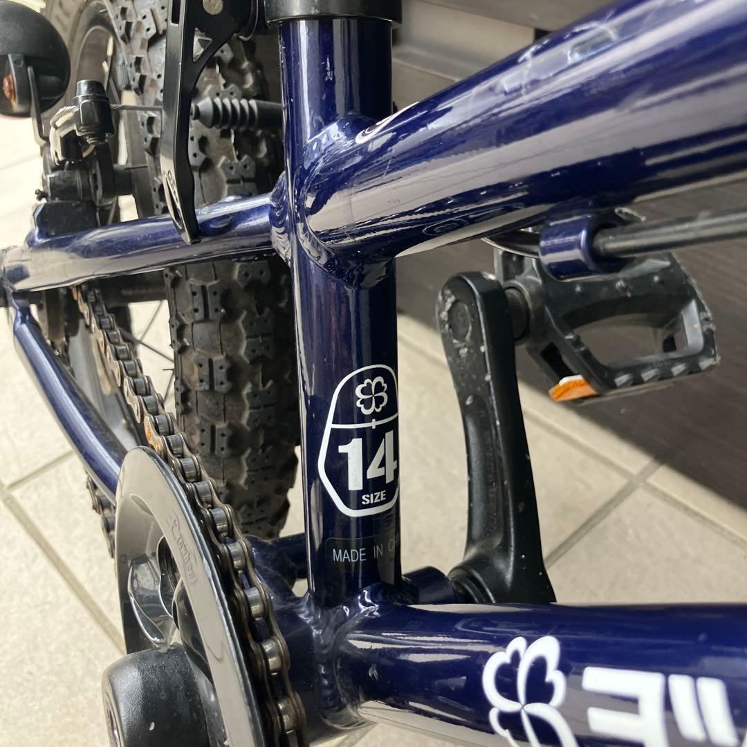 ヨツバサイクル　14インチ　ネイビー
