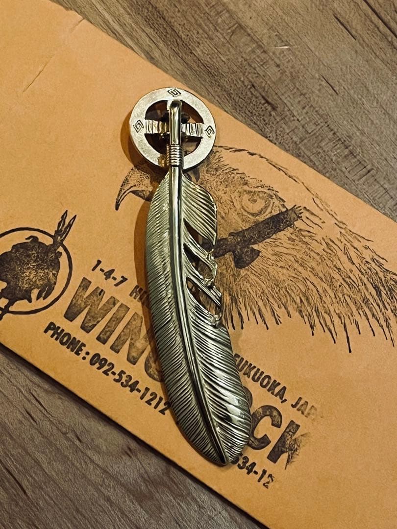 ウィングロック wingrock 18k 全金　フェザー　k18
