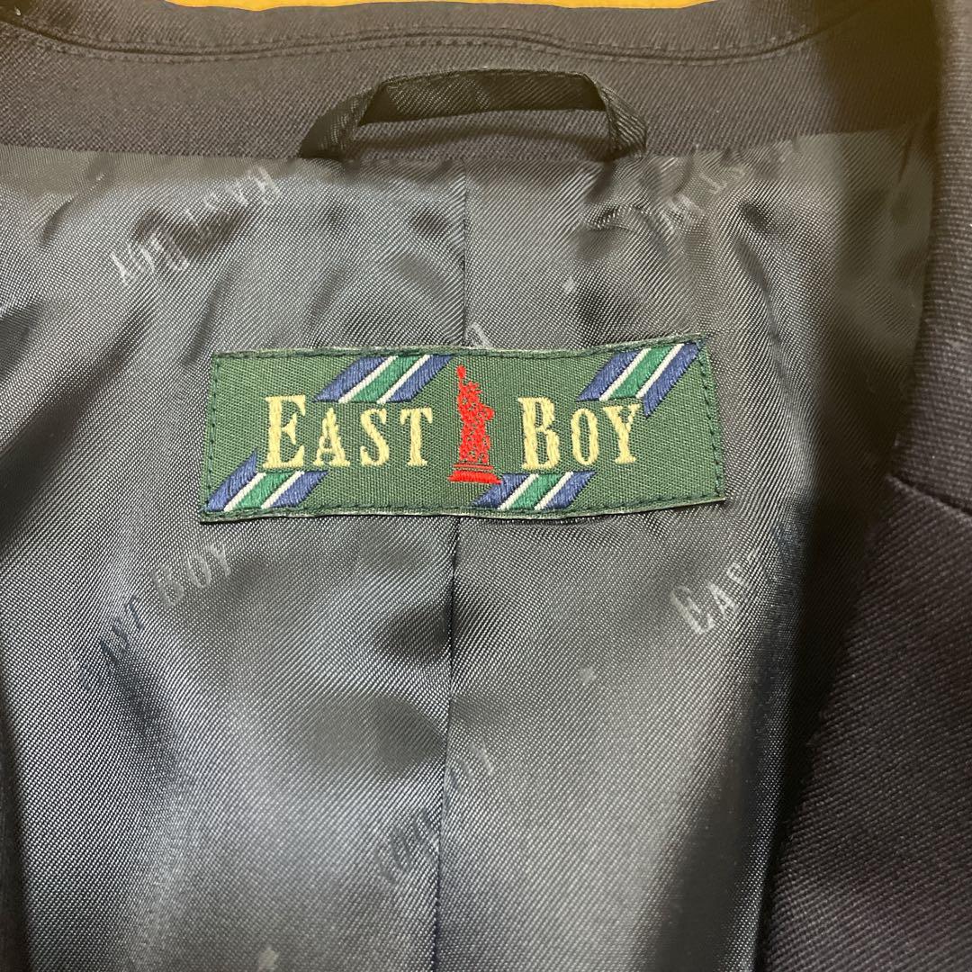 EAST BOY イーストボーイ　紺ブレザー 金ボタン エンブレム付 11号　L