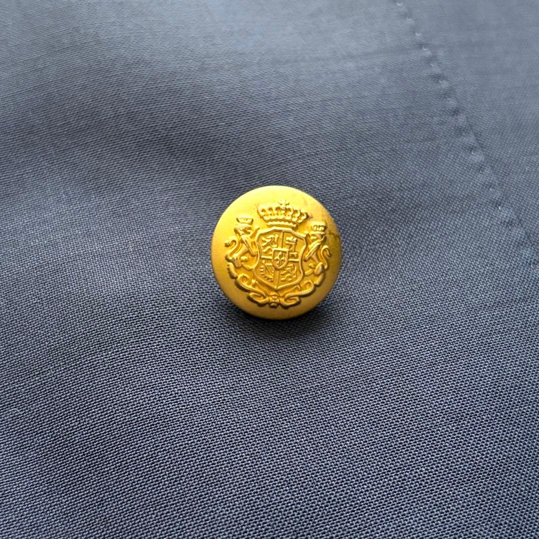 美品 シップス 紺ブレ ダブルブレスト 金ボタン ラッシャーミルズ 紺 50