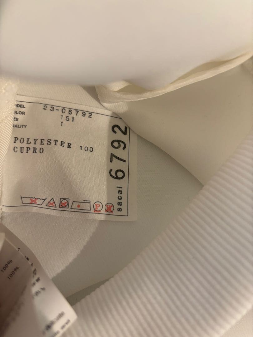 Sacai ホワイトシャツ