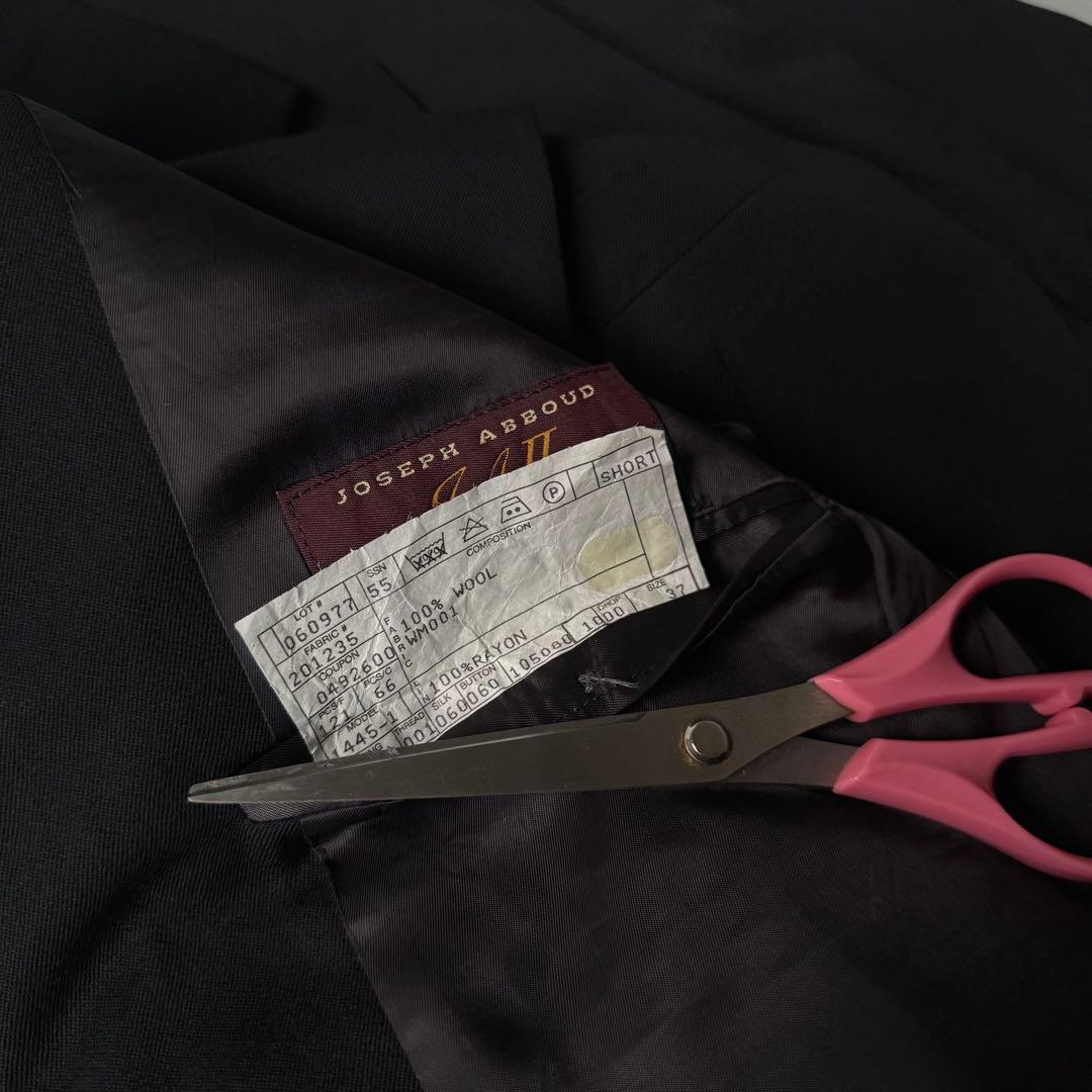 希少 80s NORDSTROM USA製 ブラック ダブルテーラードジャケット