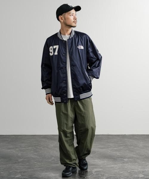L THE NORTH FACE スポーティボンバージャケット 韓国限定ネイビー