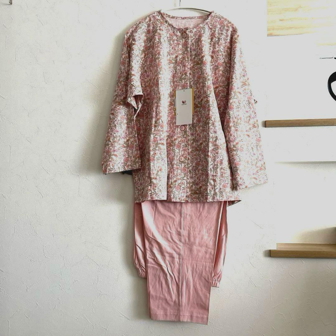 ワコール　グランダー　花柄ルームウェアセット（長袖）