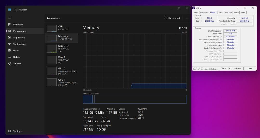 Biwin DW100 DDR5 6000MT/s 192GB メモリー