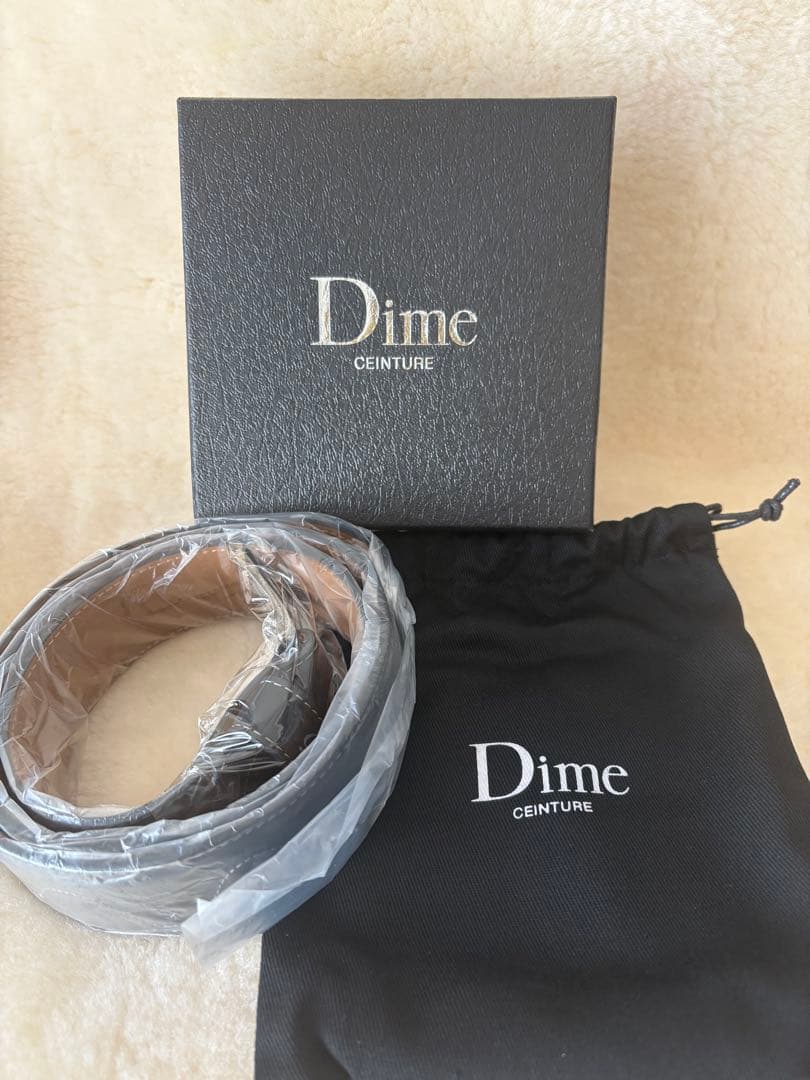 【新品/正規品】Dime レザー ベルト 黒　S/M