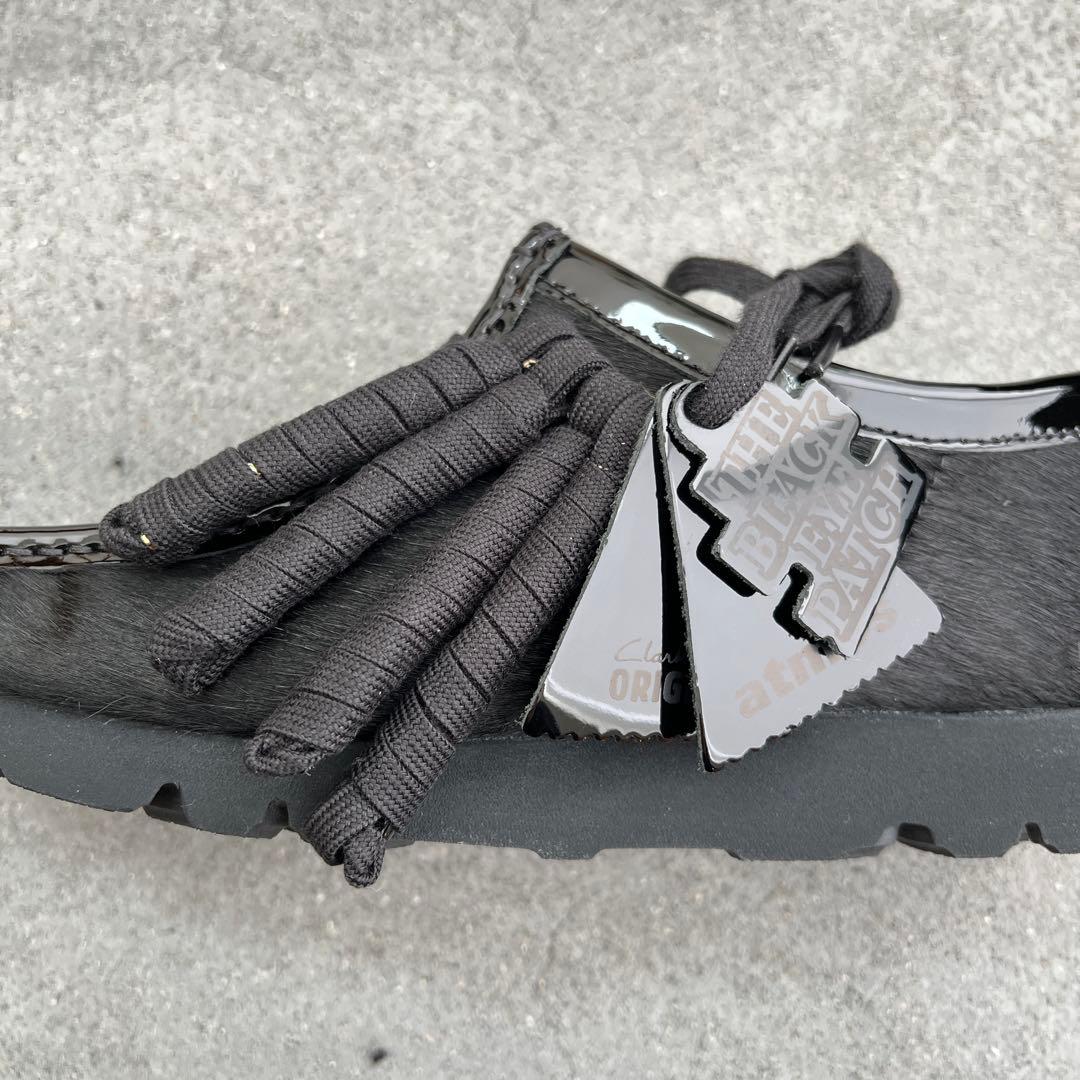 靴 Clarks Wallabee BLACK EYE PATCH atmos