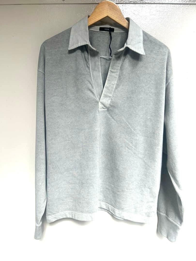 【新品】イレーブ YLEVE グレー 長袖ポロシャツ