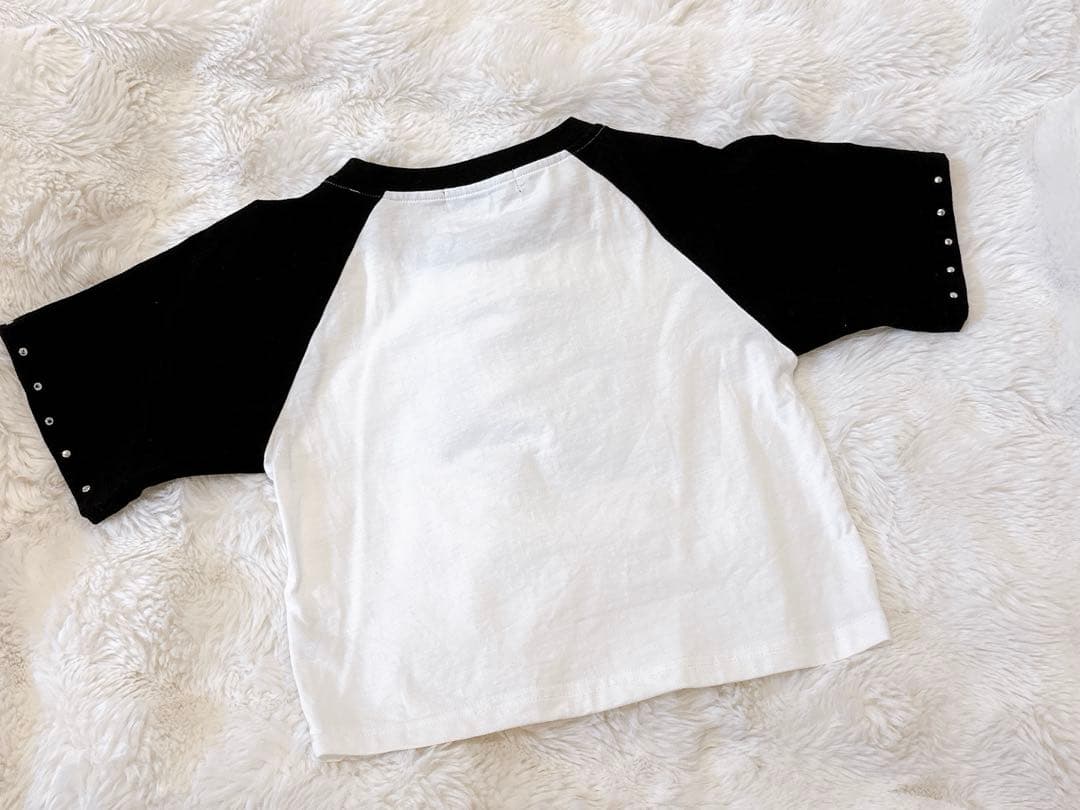 DimMoire ラインストーンHeartCoreミニT Black&White
