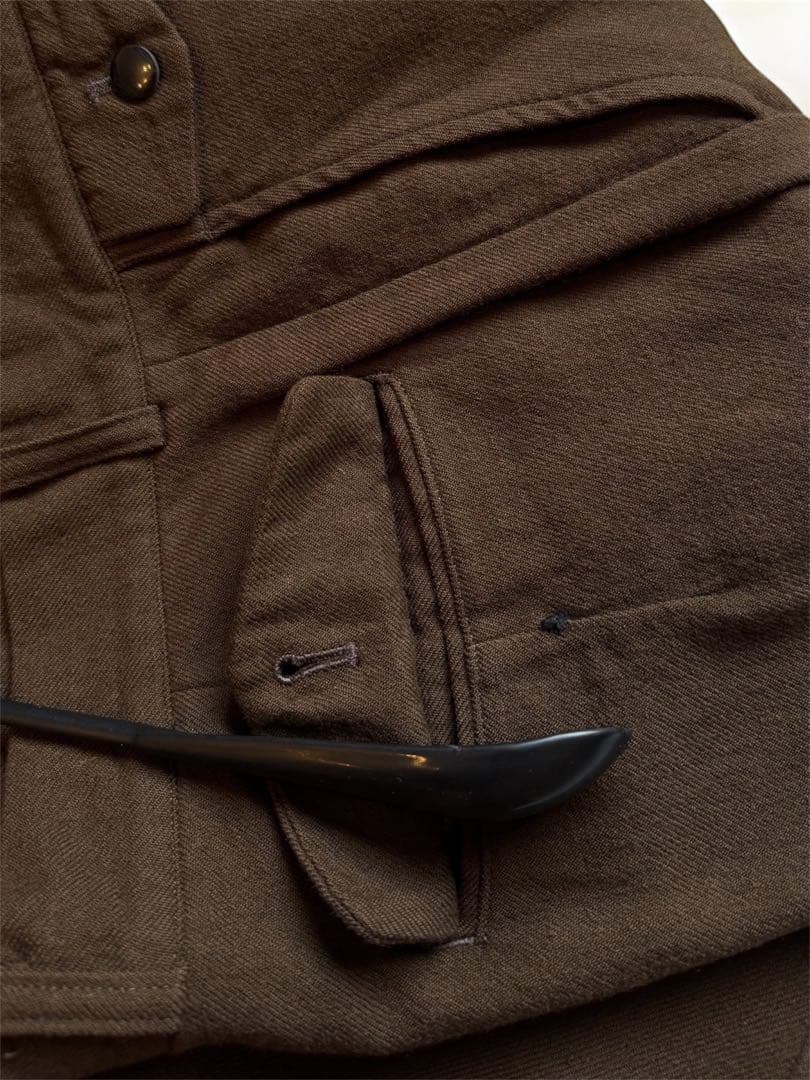 知*越様 03AW Yohji Yamamoto レザー切替 セットアップ 茶