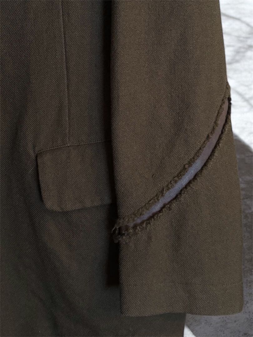 知*越様 03AW Yohji Yamamoto レザー切替 セットアップ 茶