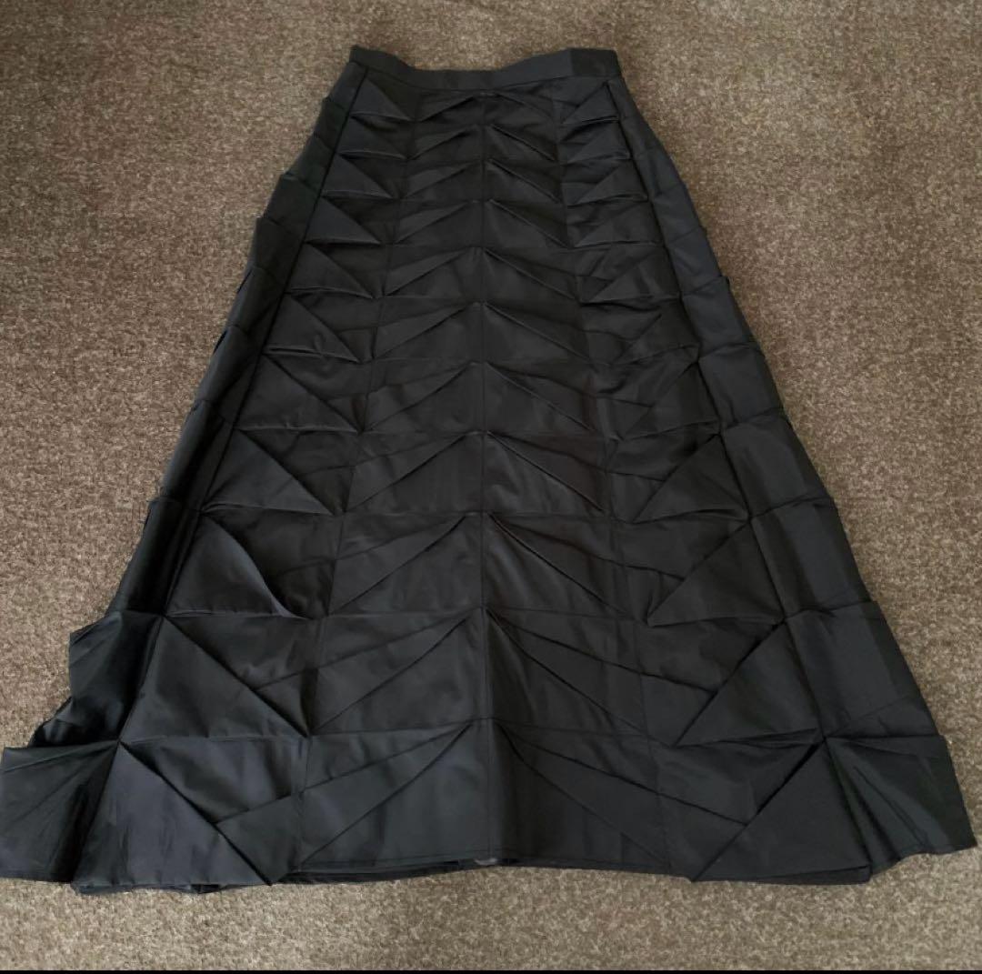 新品未使用　ENFÖLD エンフォルド　JAGGED SKIRT ブラック38