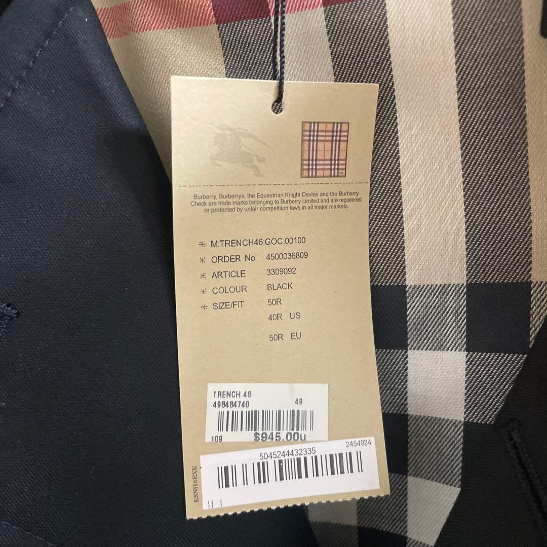 BURBERRY ブラック トレンチコート