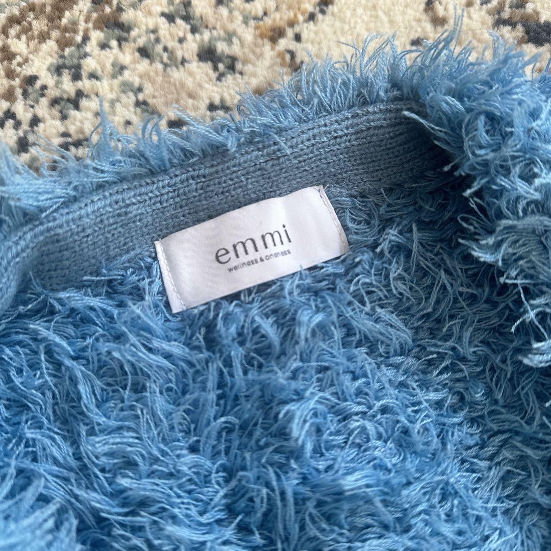 emmi フリンジニットカーディガン