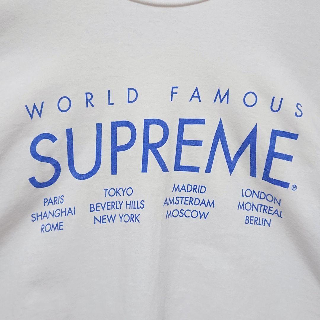 Supreme シュプリーム ワールドファマス ロゴ 半袖Tシャツ ホワイト