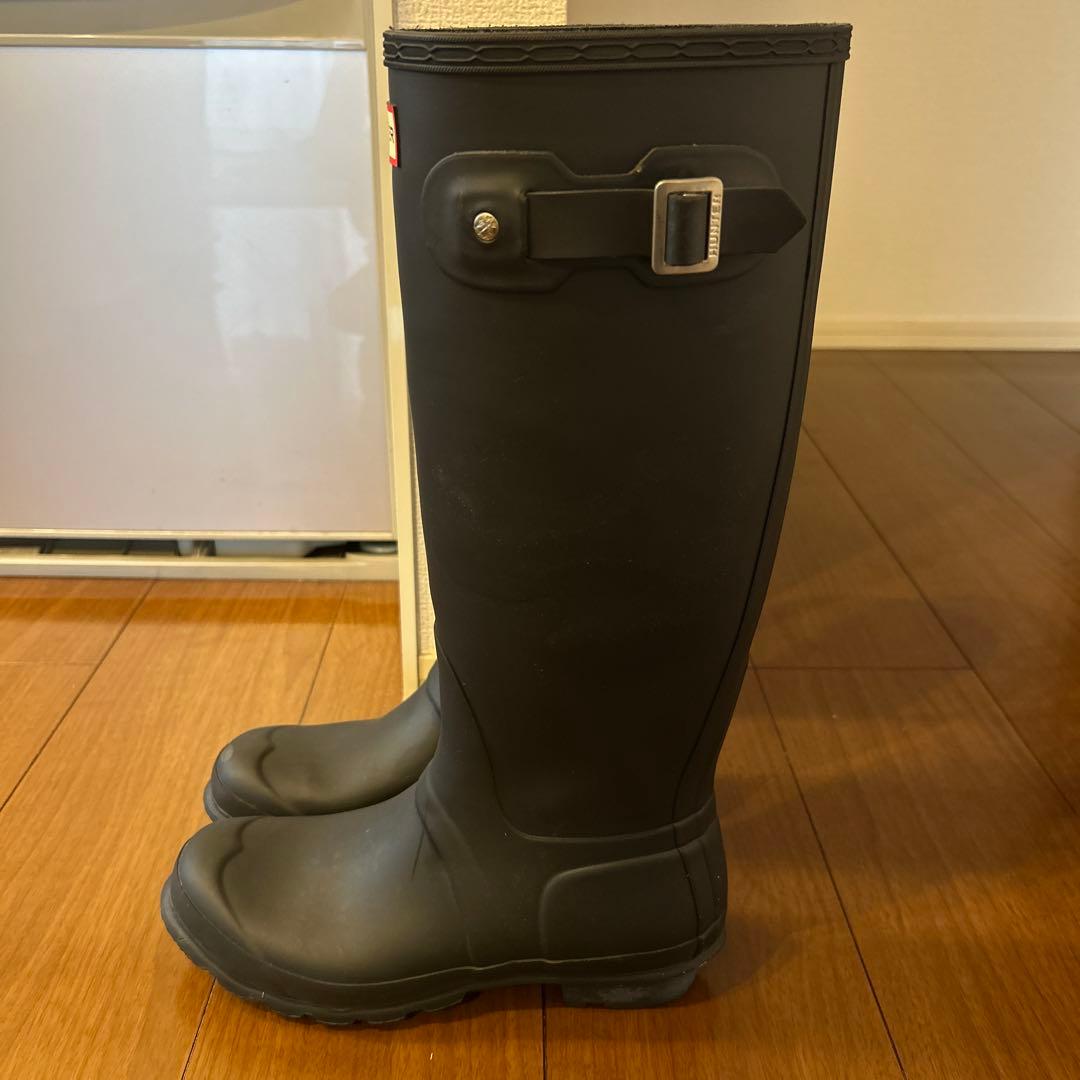 HUNTER ハンター レインブーツ UK5 US7 24cm 黒