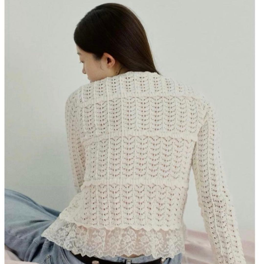 【ZARA】ロマンティックシェニールジャケット S