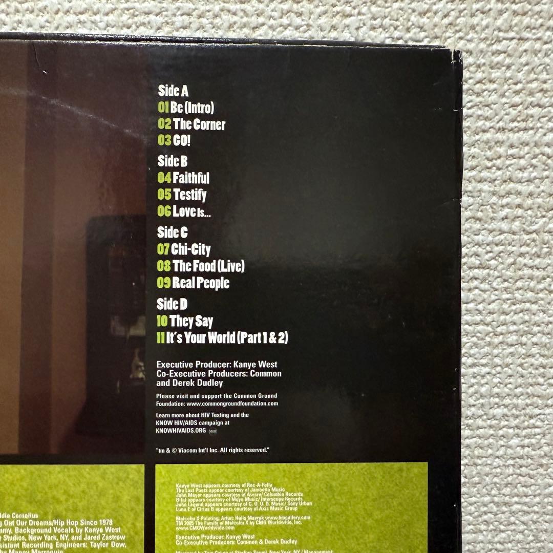 Common Be 2枚組アナログレコード Kanye West