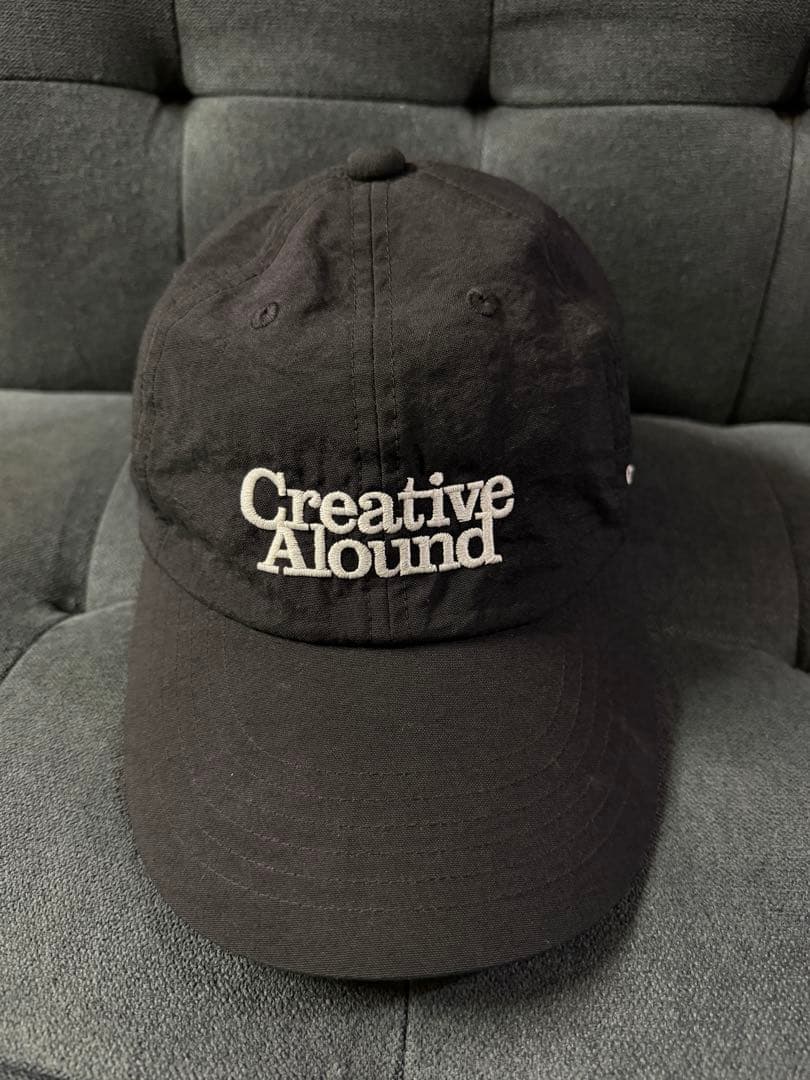 【BLACK 】ALOUND NYLON LOGO CAP ブラック