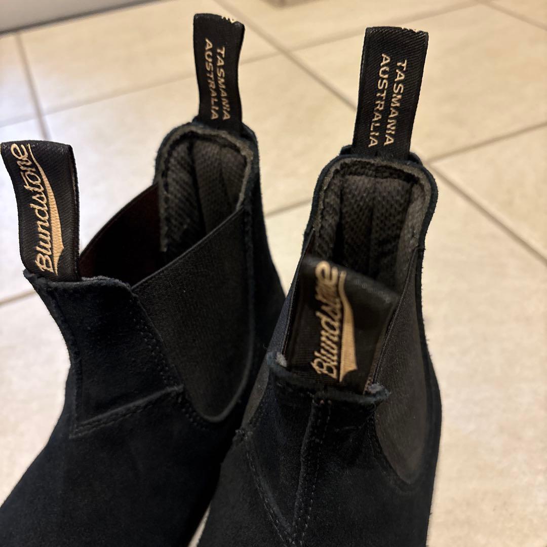 Blundstone サイドゴアブーツ 黒　スエード　サイズ4