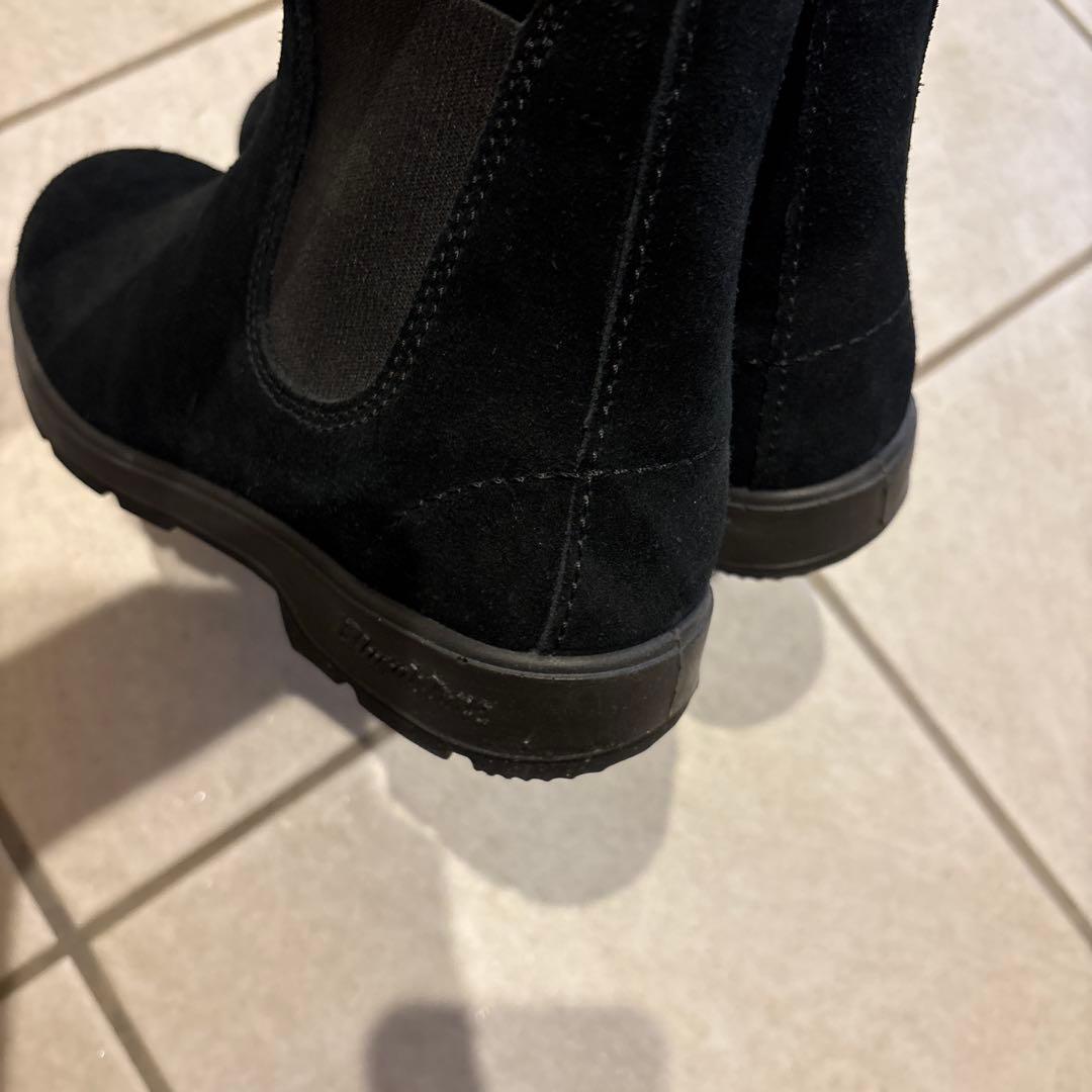 Blundstone サイドゴアブーツ 黒　スエード　サイズ4