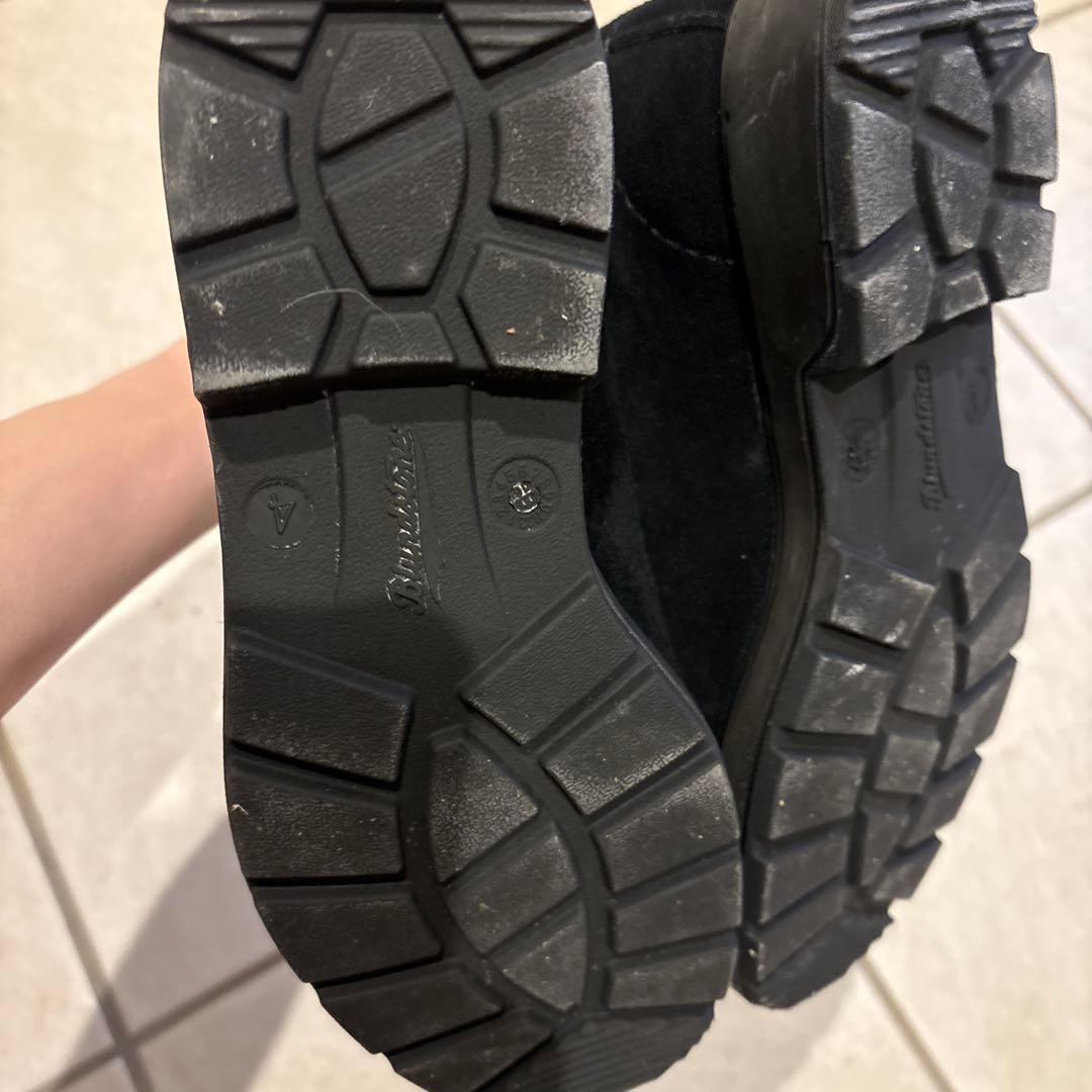Blundstone サイドゴアブーツ 黒　スエード　サイズ4