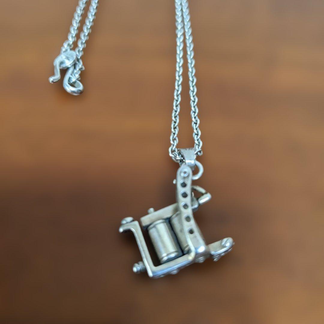 最終価格】RADIALL シルバー925 タトゥー マシンネックレス