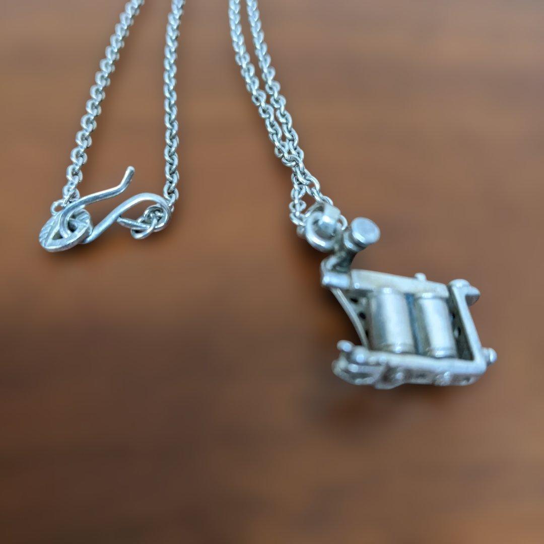 最終価格】RADIALL シルバー925 タトゥー マシンネックレス
