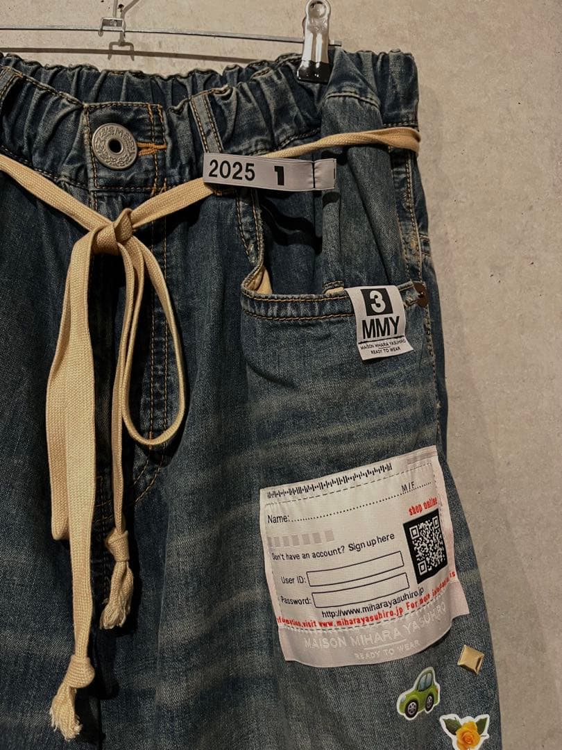 パンツ Maison MIHARA YASUHIRO sticker denim