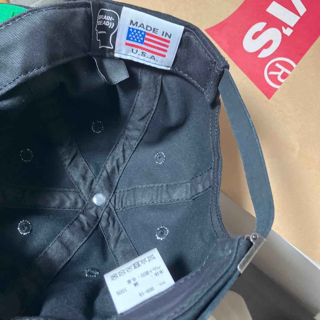 BRAIN DEAD LOGO 5Panel CAP ストラップバック キャップ