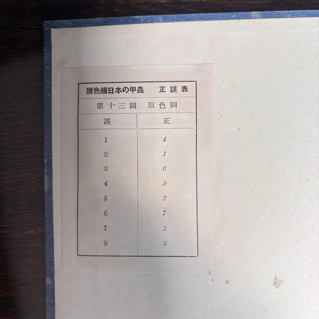 【初版】戦前古書　原色　日本の甲蟲　農学博士　横山桐郎　昆虫　昔の図鑑　戦前