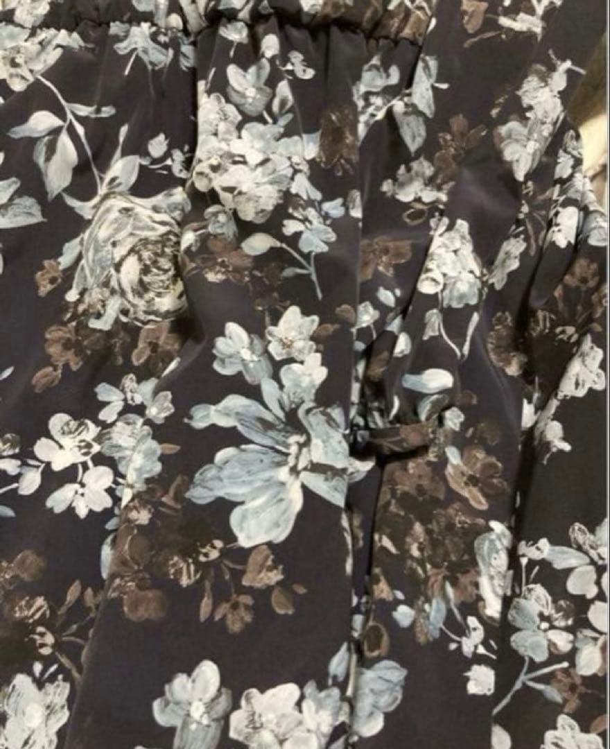 レリアン 近年モデル 花柄 フレアワンピース13＋XL 日本製