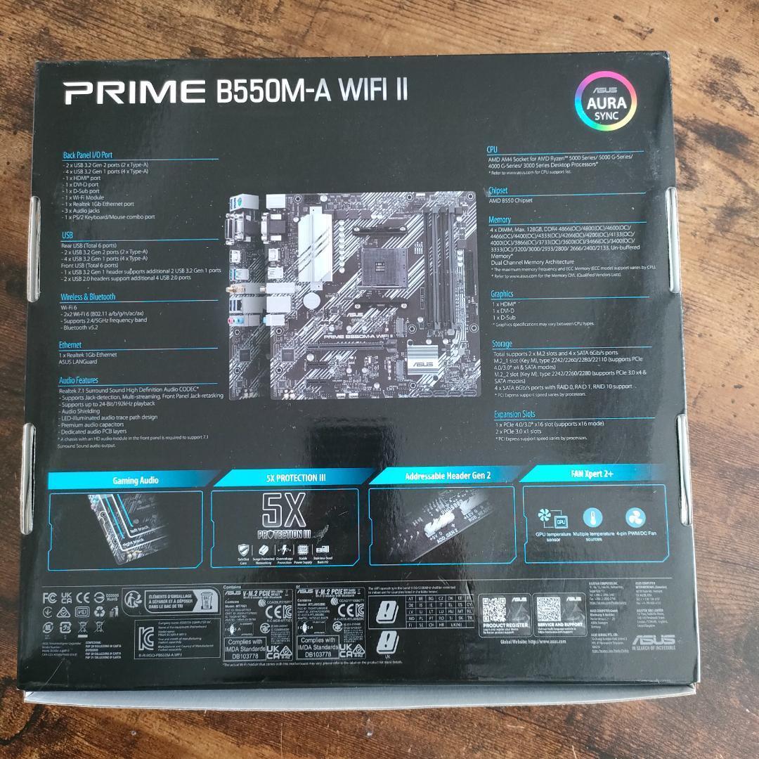 動作未確認 ASUS B550M-A マザーボード