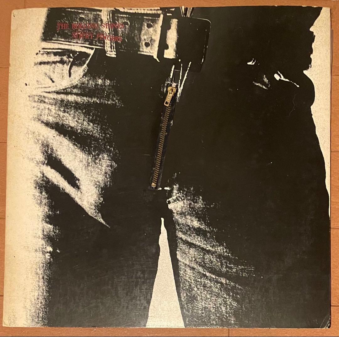 ローリング・ストーンズ　STICKY FINGERS 国内初回盤　花帯コピー付き