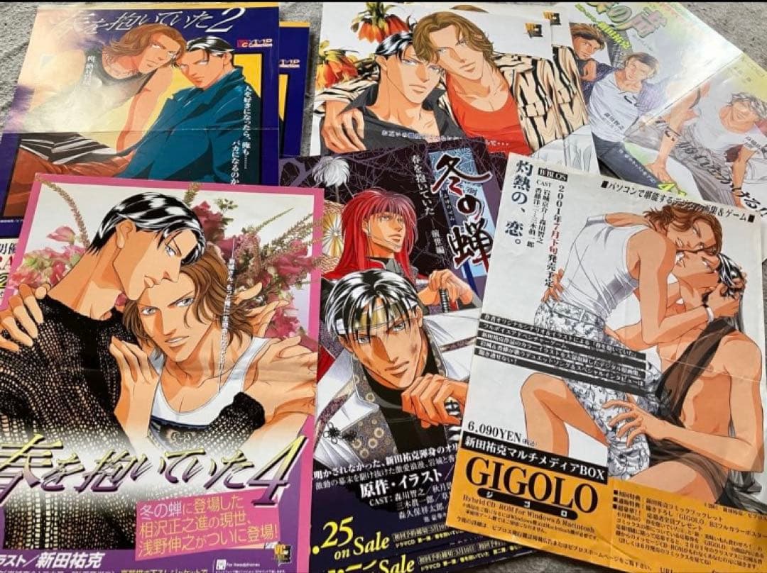 ドラマCD春を抱いていた7枚.チラシセット BL ⭐︎新田祐克⭐︎