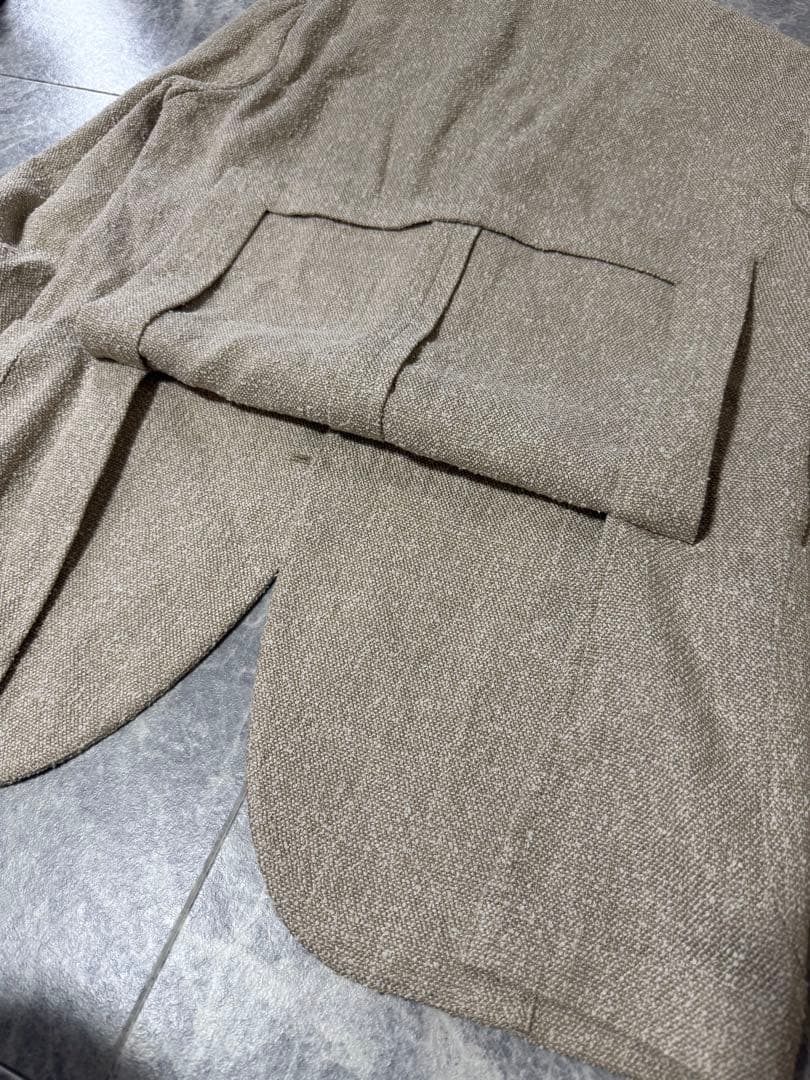 LARDINI ラルディーニ リネン ツイード テーラード ジャケット 48
