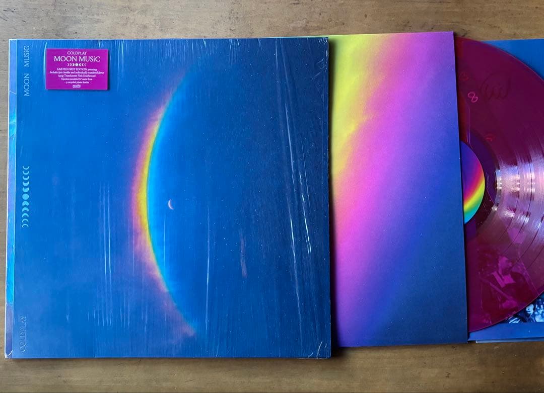 直筆サイン入り Coldplay MOON MUSIC レコード 付録