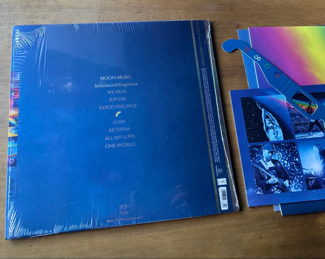 直筆サイン入り Coldplay MOON MUSIC レコード 付録