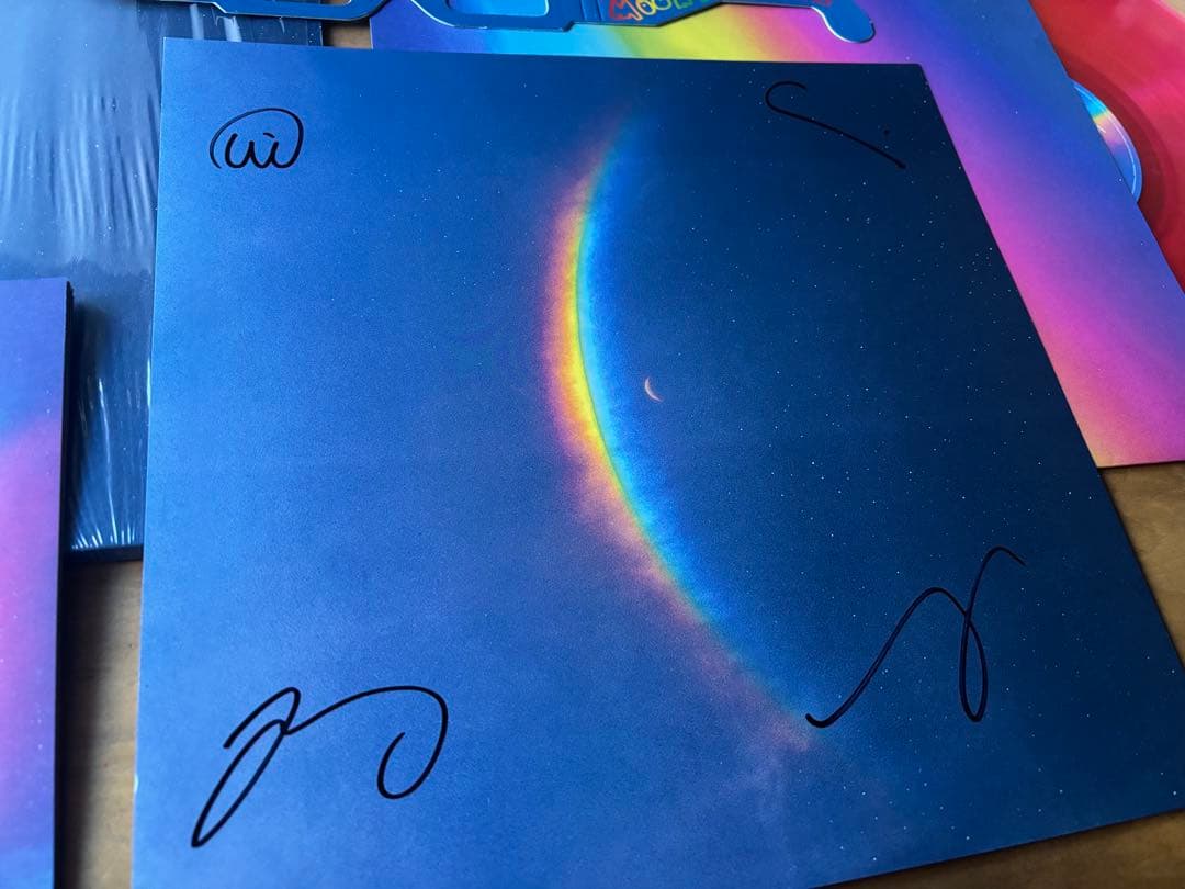 直筆サイン入り Coldplay MOON MUSIC レコード 付録