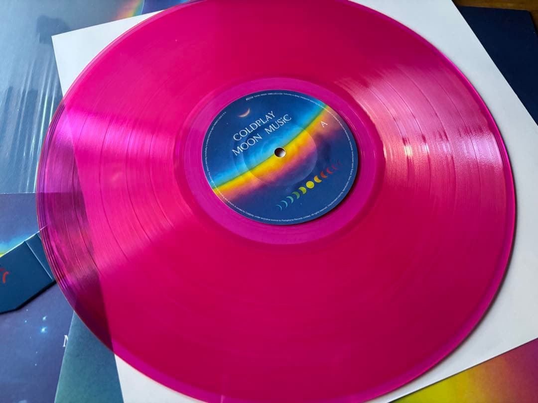 直筆サイン入り Coldplay MOON MUSIC レコード 付録